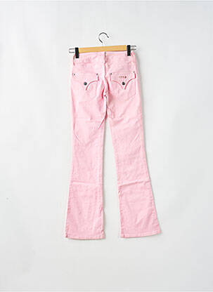 Pantalon flare stretch taille basse rose CIMARRON femme