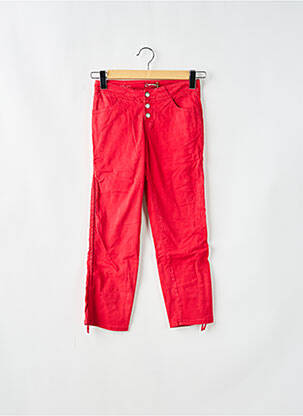 Pantacourt stretch taille basse rouge CIMARRON femme
