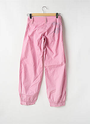 Pantalon droit tissage popeline taille basse rose BE YOU K femme
