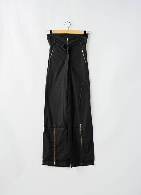Pantalon droit stretch taille haute noir CHEYENNE femme