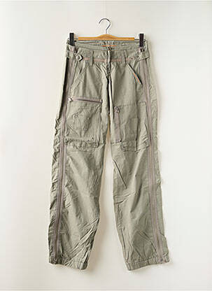 Pantalon cargo poches taille normale vert FREEMAN T.PORTER femme
