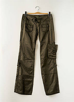 Pantalon cargo coupe droite taille normale vert FREEMAN T.PORTER femme