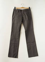 Pantalon chino tissage popeline taille normale gris FREEMAN T.PORTER femme