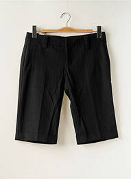 Bermuda tissage popeline taille normale noir FREEMAN T.PORTER femme