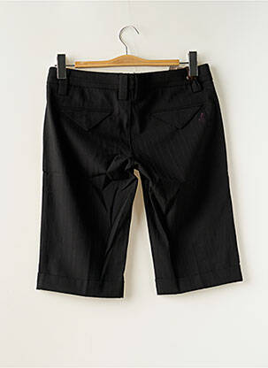 Bermuda tissage popeline taille normale noir FREEMAN T.PORTER femme