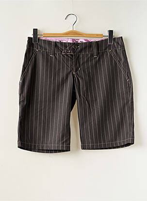 Short fermeture zippée sous rabat boutonné taille normale marron FREEMAN T.PORTER femme