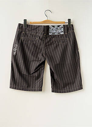 Short fermeture zippée sous rabat boutonné taille normale marron FREEMAN T.PORTER femme