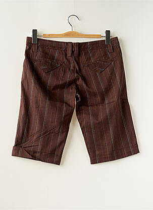 Bermuda tissage popeline taille normale marron FREEMAN T.PORTER femme