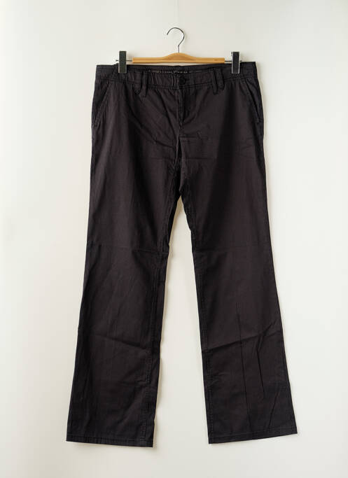 Pantalon chino tissage popeline taille normale noir FREEMAN T.PORTER femme