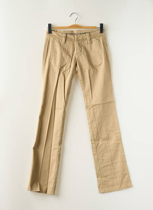 Pantalon chino beige FREEMAN T.PORTER pour femme