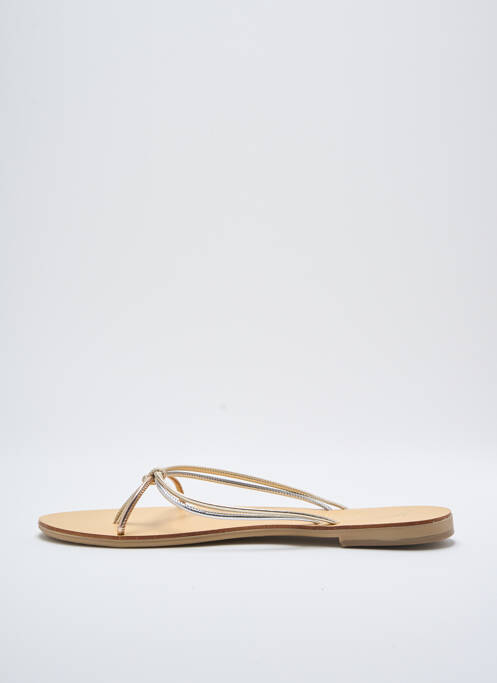 Tongs argent NICOLAS LAINAS pour femme