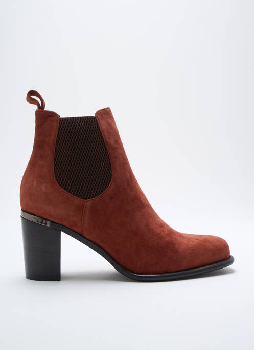 Bottines/Boots orange ADIGE pour femme