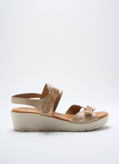 Sandales/Nu pieds beige PIE DE ANGEL pour femme