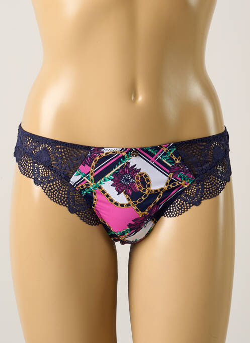 Tanga bleu MORGAN pour femme