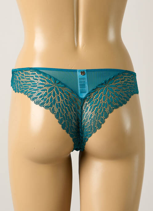 Tanga bleu MORGAN pour femme