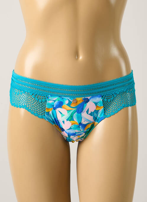 Tanga bleu MORGAN pour femme