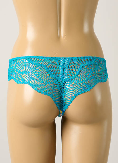 Tanga bleu MORGAN pour femme