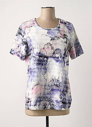 Top stretch manches courtes bleu DAMART femme