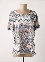 Top tissage jersey manches courtes rose DAMART femme