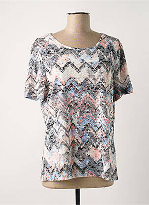 Top tissage jersey manches courtes rose DAMART femme