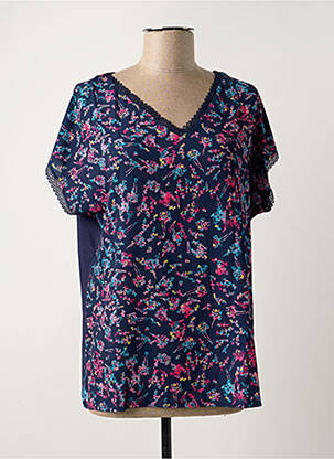 Top manches courtes manches courtes bleu DAMART femme