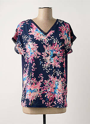 Top manches courtes manches courtes bleu DAMART femme