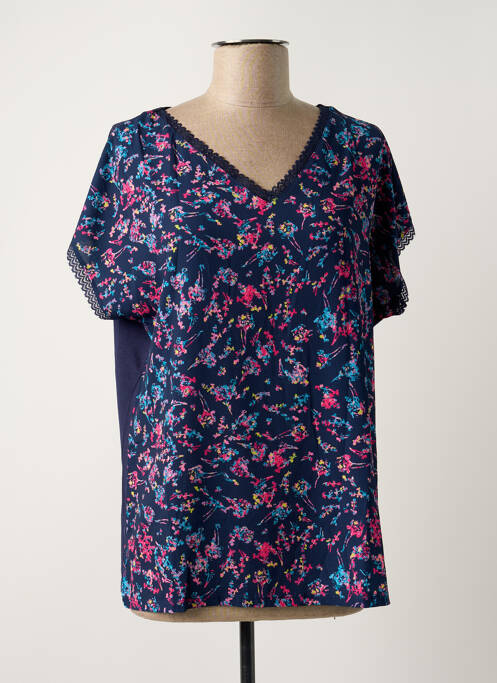 Top manches courtes manches courtes bleu DAMART femme