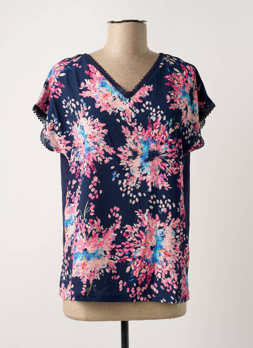 Top manches courtes manches courtes bleu DAMART femme