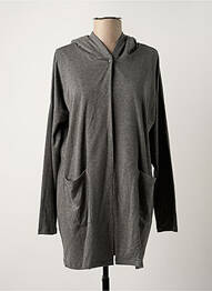 Veste casual col rond gris PRINCESSE TAM-TAM femme