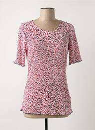Top stretch manches courtes rouge DAMART femme