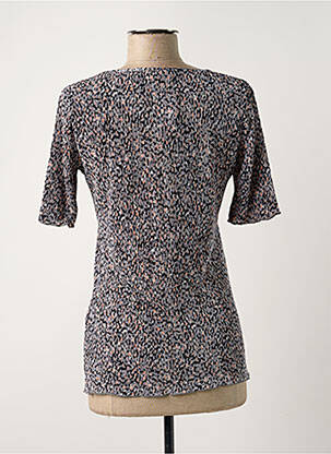 Top tissage crêpe manches courtes gris DAMART femme
