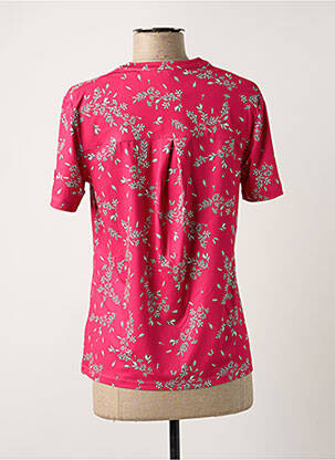 Top stretch manches courtes rose DAMART femme