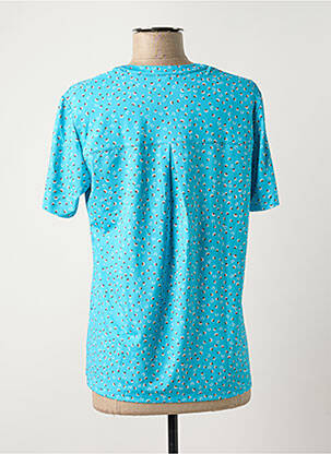 Top stretch manches courtes bleu DAMART femme