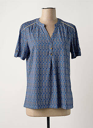 Top stretch manches courtes bleu DAMART femme