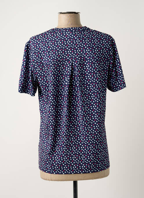 Top tissage jersey manches courtes bleu DAMART femme