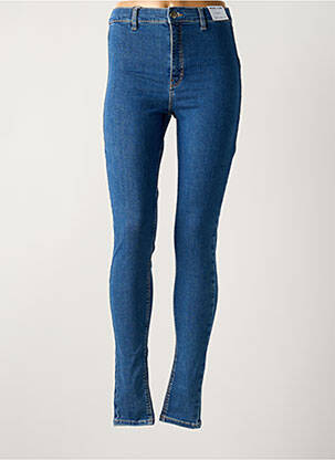 Jeans skinny tissage brut taille normale bleu TOPSHOP femme