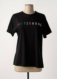 T-shirt stretch manches courtes noir LAAGAM femme