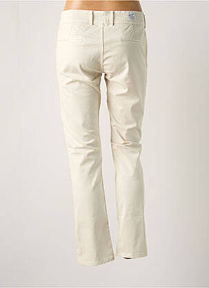 Pantalon 7/8 taille à pinces beige DONOVAN femme