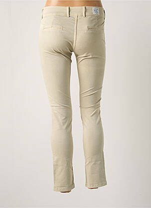 Pantalon chino taille basse taille basse beige DN.SIXTY SEVEN femme