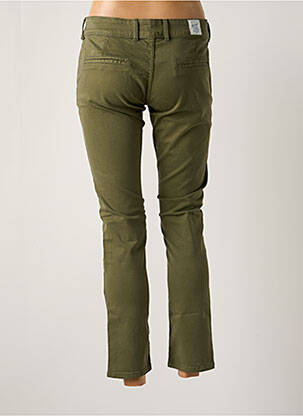 Pantalon chino taille basse taille basse vert DONOVAN femme