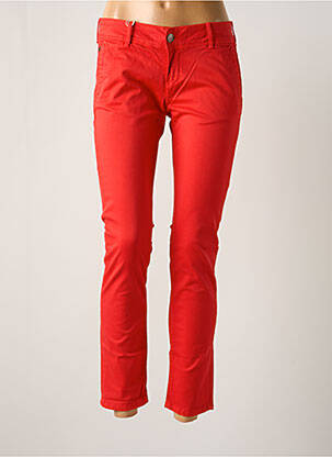 Pantalon chino taille basse taille basse rouge DN.SIXTY SEVEN femme