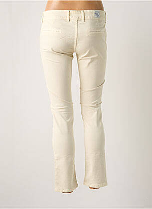Pantalon chino taille basse taille basse beige clair DN.SIXTY SEVEN femme