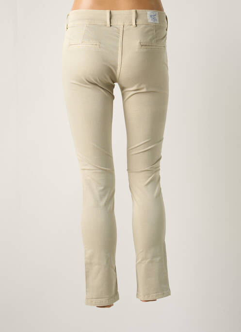 Pantalon chino taille basse taille basse beige DN.SIXTY SEVEN femme