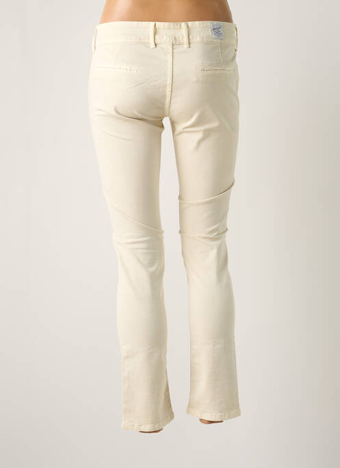 Pantalon chino taille basse taille basse beige clair DN.SIXTY SEVEN femme