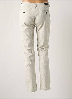 Pantalon chino taille basse taille basse gris REIKO femme