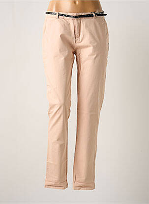 Pantalon chino taille basse taille basse rose MAISON SCOTCH femme