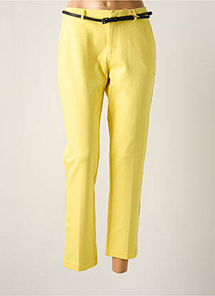 Pantalon chino taille normale taille normale jaune MAISON SCOTCH femme