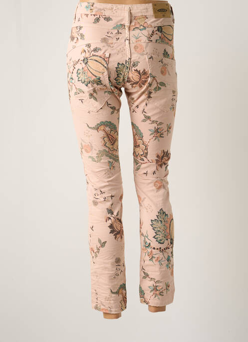 Jeans coupe slim rose PLEASE pour femme