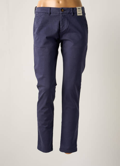 Pantalon chino bleu REIKO pour femme