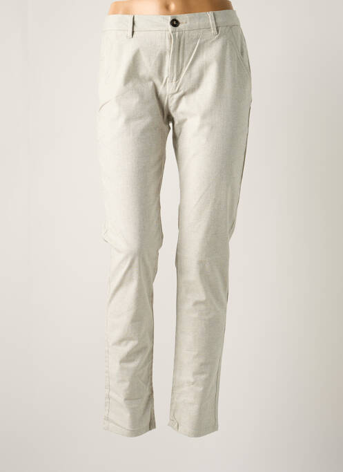 Pantalon chino gris REIKO pour femme